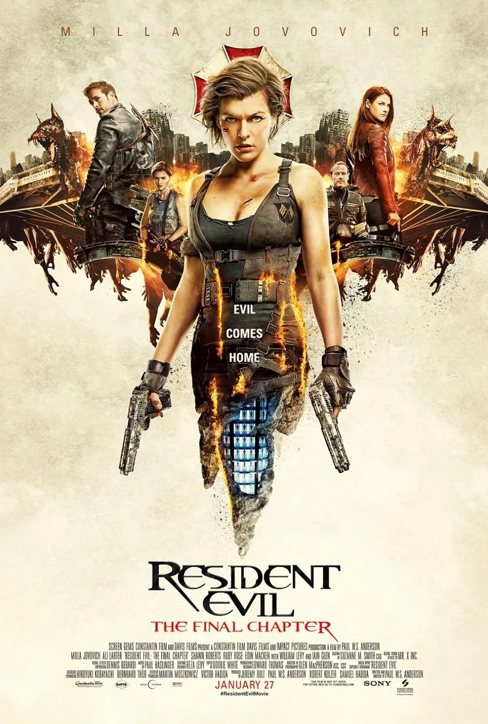 دانلود فیلم رزیدنت ایول : قسمت پایانی 6 _ Resident Evil: The Final Chapter 2016