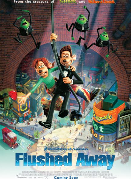 دانلود انیمیشن برآب‌رفته Flushed Away 2006